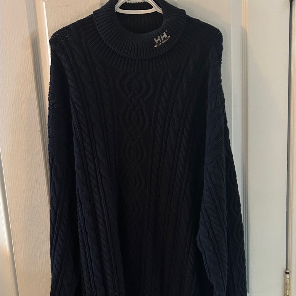 Helly Hansen Men's Mock neck Navy Sweater